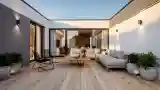 Kawerna z drewnem i betonem