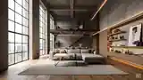 Loft Wielokomorowy z Betonem