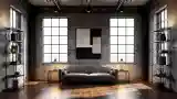 Industrial Living Room with Raw Elegance