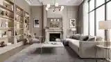 Luxurious Lounge with Marble and Gold
