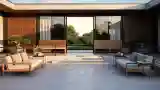 Luxury Terrace with Wood and Concrete
