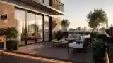 High-Rise Loft Terrace with City Views