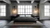Luxurious Industrial Bedroom