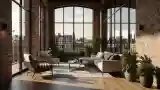 Lakonik Loft z Cegłą i Drewnem