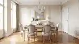 Classic Dining Room with Crystal Chandelier