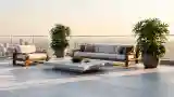 Wooden Terrace with City View