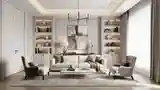 Modern Classic Living Room with Dark Accents