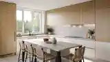 Japandi Kitchen in Nature's Embrace