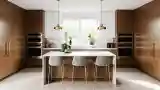 High-End Kitchen with Warm Contrast