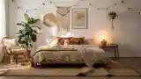 Wysoki styl boho w sypialni