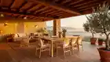Wood and Stone Terrace Lounge