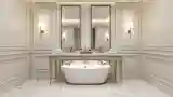 Lakonistyczna łazienka w stylu klasycznym