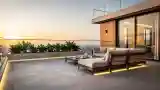 Modern Luxury Terrace with City View