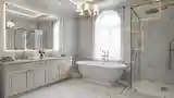 Klasyczna łazienka z marmurem
