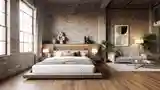 Luksusowy Loft z Kamieniem i Drewnem