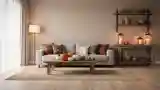 Scandinavian Lounge with Wood and Wool