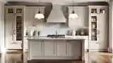 Elegant Kitchen with Marble Backsplash