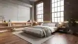 Loft Bedroom with Industrial Elegance