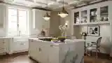 Kuchnia Styl Francuski z Marmurem