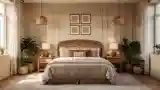 Sypialnia w stylu boho z naturalnymi materiałami