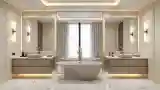 Minimalist Luxury Bathroom in Marble