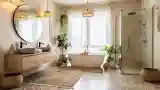 Elegancja naturalnych materiałów w łazience