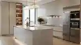 Kuchnia Glamour z Marmurem i Stalą