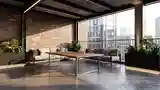 Industrial Terrace with Concrete and Brick