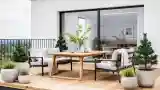 Scandinavian Terrace with Wood