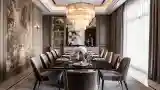 Glamorous Dining Room with Marble