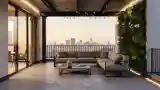 Industrial Terrace with City View