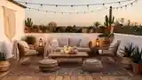 Boho Taras z Wzgórzem