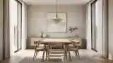 Dining Room with Wood and Natural Light