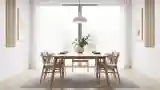 Elegancka sala wieczorowa z drewnem