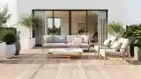 Terrasa Skandynawska z Drewnem