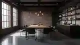 Industrial Dining Room with Raw Elegance