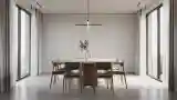 Modern Dining Room with Wood