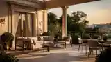 Modern Classic Taras z Płaskim Dachem