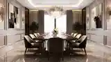 Elegancki Salon Jadalny z Marmurem