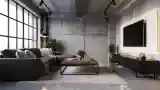 High-End Industrial Living Room