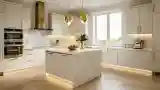 Kitchen of Golden Elegance