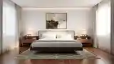 Luxurious Bedroom with Warm Wood