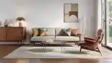 Pomieszczenie Wypoczynkowe w Stylu Mid-Century