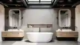 Minimalist Industrial Bathroom