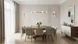 Zakwaterowanie eleganckiego salonu do posiłków