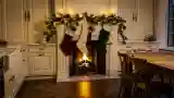 French-Style Kitchen with Fireplace