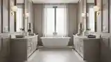 Elegancka łazienka w stylu klasycznym
