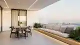 Cityscape Balcony Lounge