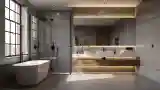 Industrial Luxe Bathroom Retreat