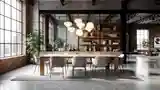Elegancki Loft Jadalnia